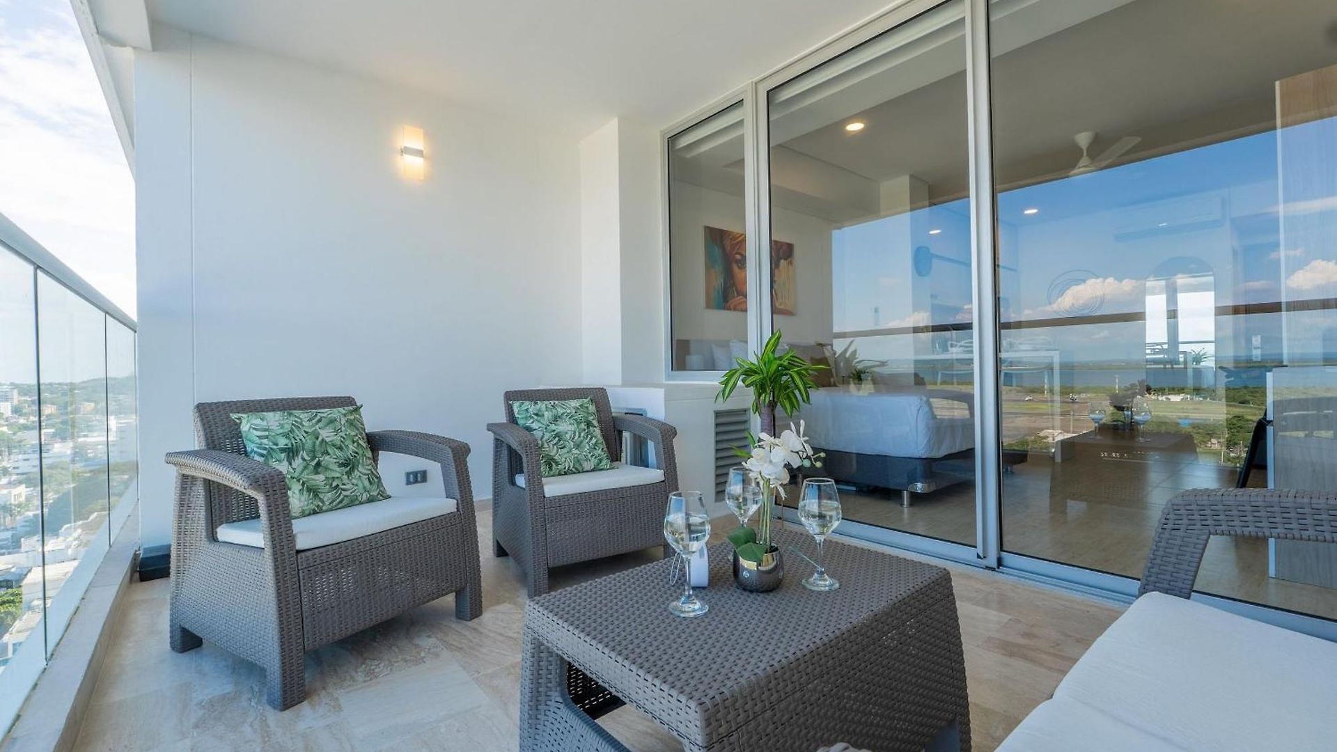 Balcón Panorámico Y Vista Al Mar Cb1501 Apartamento Cartagena